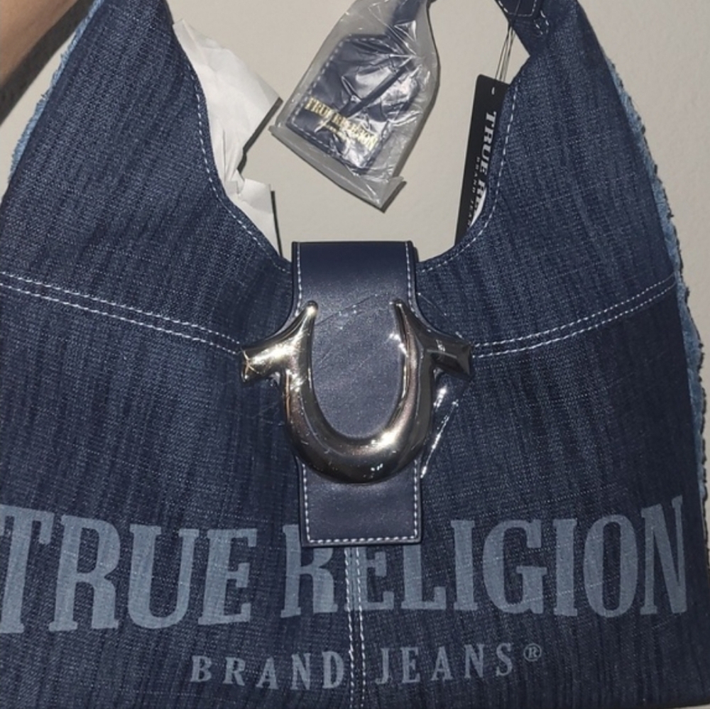 True Religion Blue Denim Women's Bag